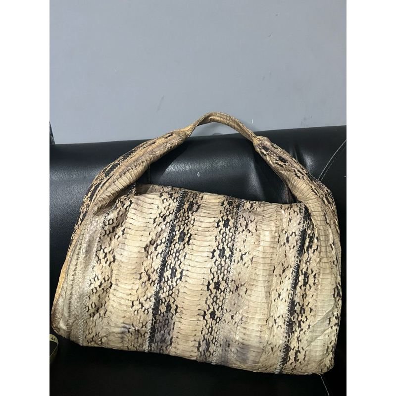 PL Tas Hobo Kulit Ular asli