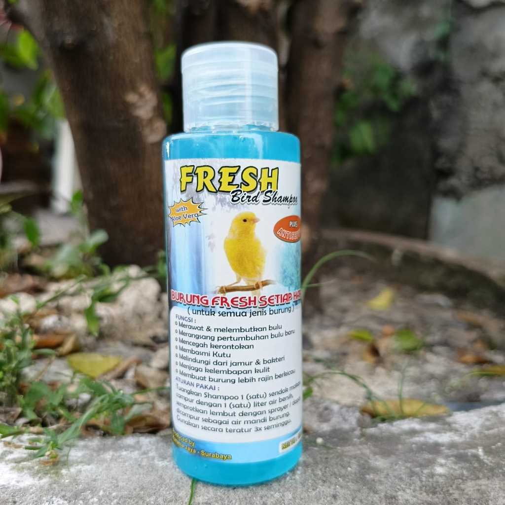 Shampo Burung Kenari Fresh Bird Sampo Anti Kutu dan Memper Halus Bulu Burung kenari