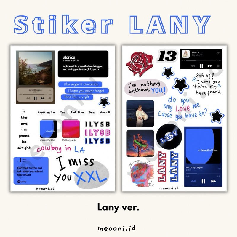 

33pcs STIKER L4NY | 28pcs STIKER N1K1 | 35pcs STIKER T4YL0R SW1FT