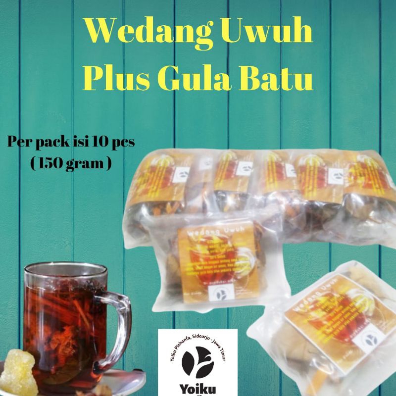 

Wedang Uwuh Rempah Yoiku Minuman Secang gula batu minuman rempah isi 10 bungkus