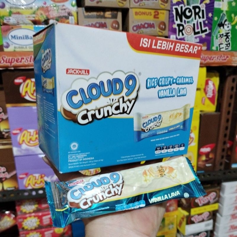 

Cloud9 Crunchy Rasa Vanilla Lava isi 24 pcs