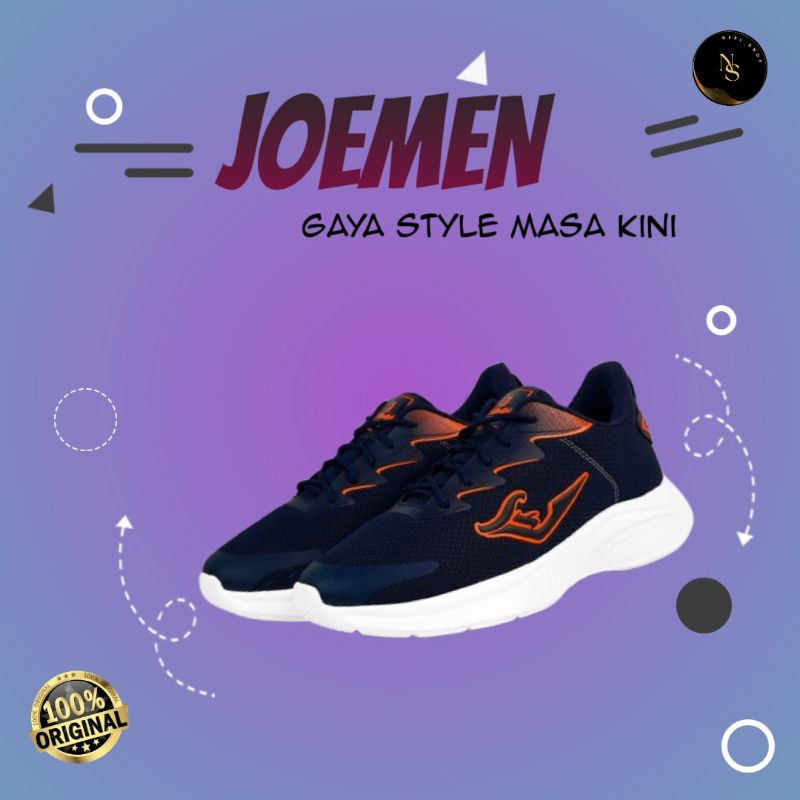 Sepatu Sneaker Running Jogging Sport Fashion Pria Cowok Wanita Cewek Kekinian JOEMEN J 97 Original 1