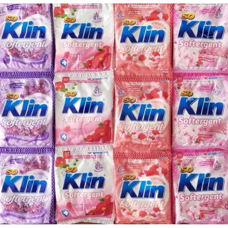 Soklin SO KLIN  Softergent Bubuk Sachet 1 Renceng Isi 6 Sachet