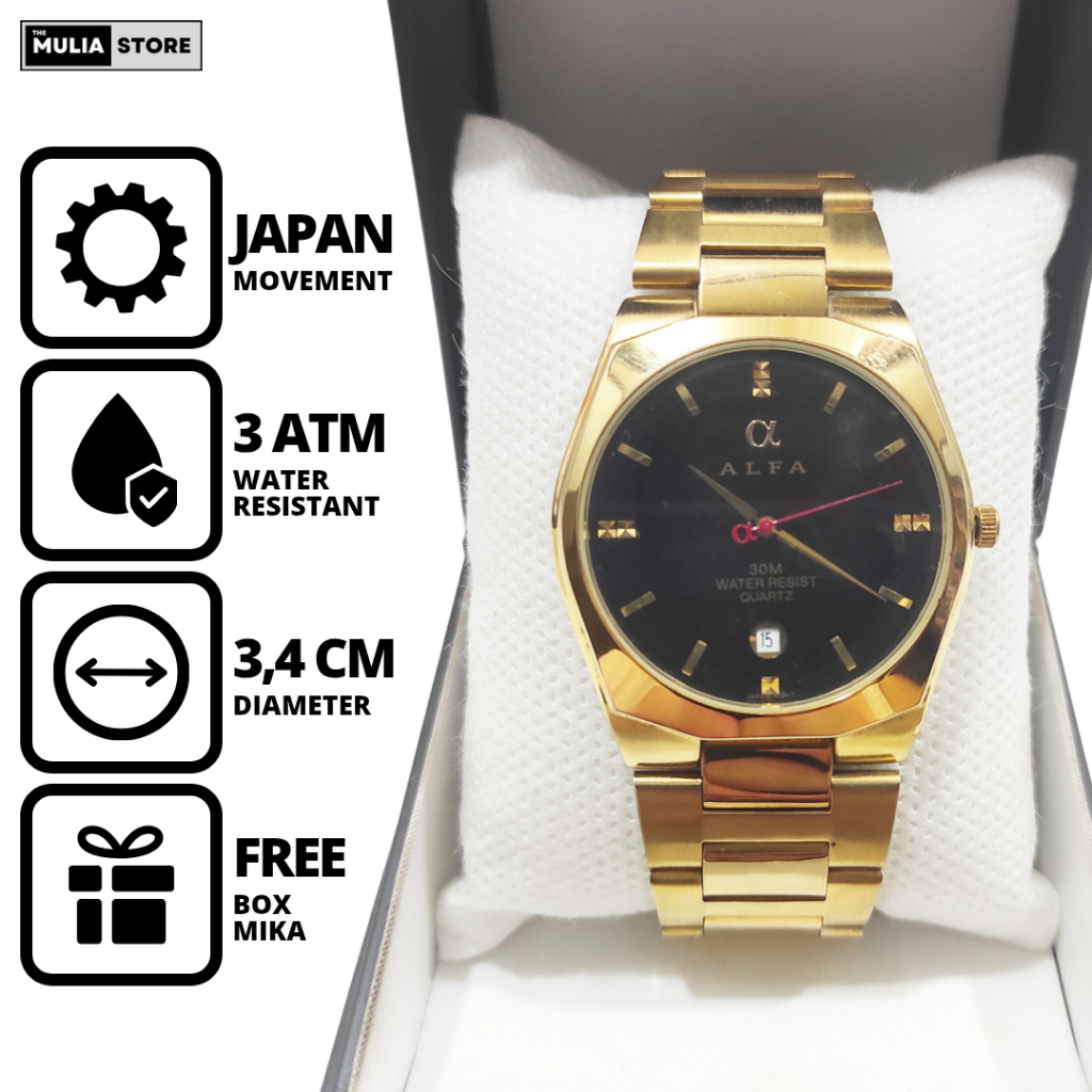 ALFA Jam Tangan Pria Alfa 2900 M Tanggal Analog