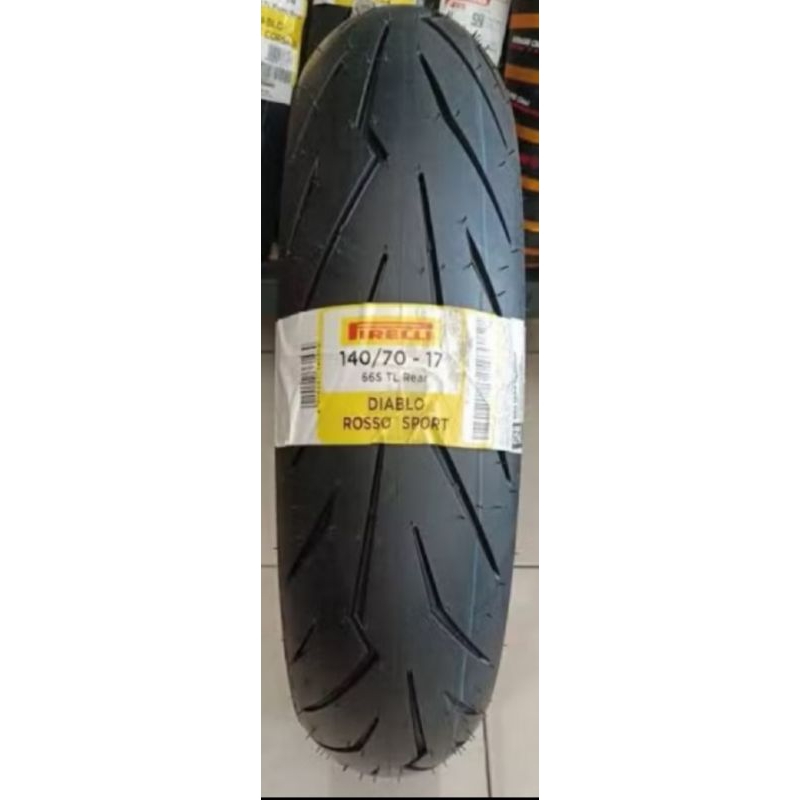 PIRELLI DIABLO ROSSO SPORT 140/70-17 TUBLESS BAN MOTOR SPORT CBR150 CBR250 NINJA FI  R15 GSX  CRF DE