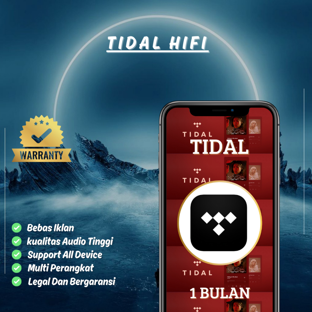 Tidal 1 Bulan Premium Termurah