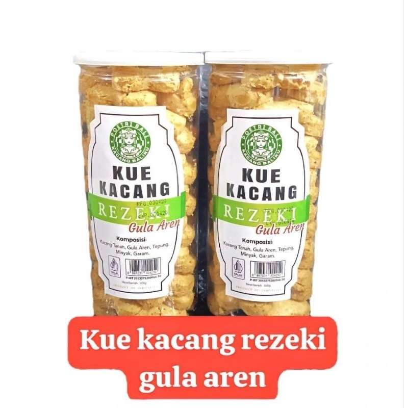

Kue Kacang Rezeki Gula Aren 500gr