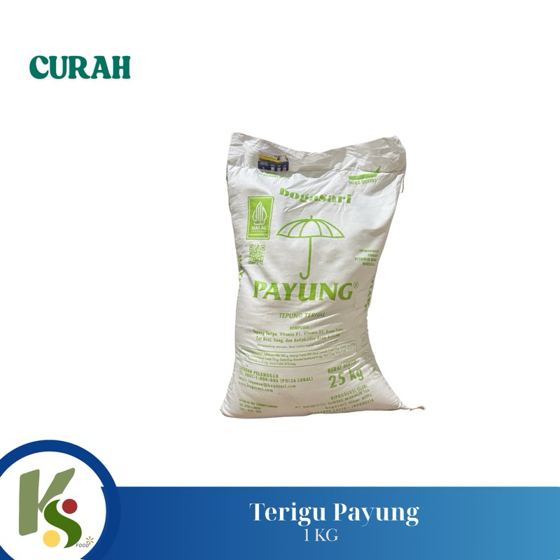 

Tepung Terigu Payung Eceran Murah Original Bogasari 1 kg