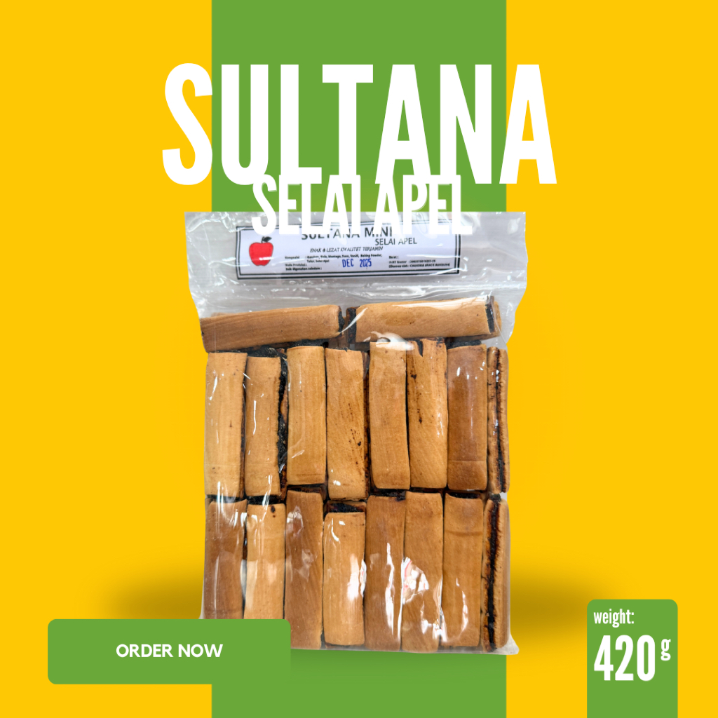 

Sultana Selai Apel Biskuit Kue Kuno Enak Nikmat Camilan Jadul