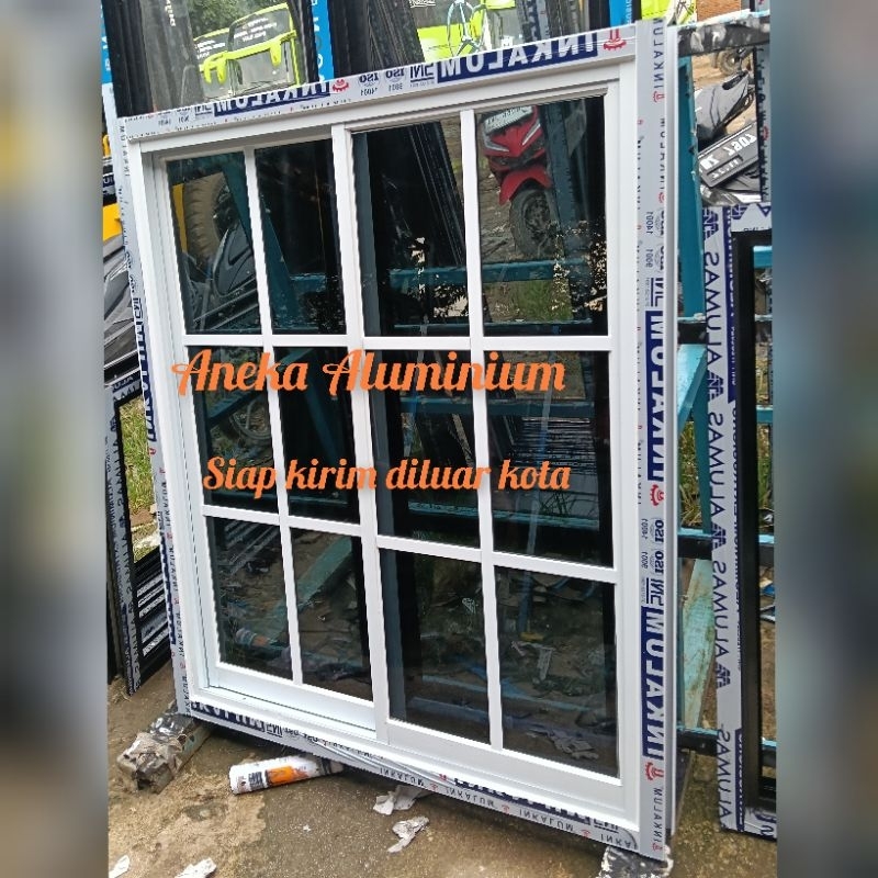 Jendela ornamen aluminium L100 x T150