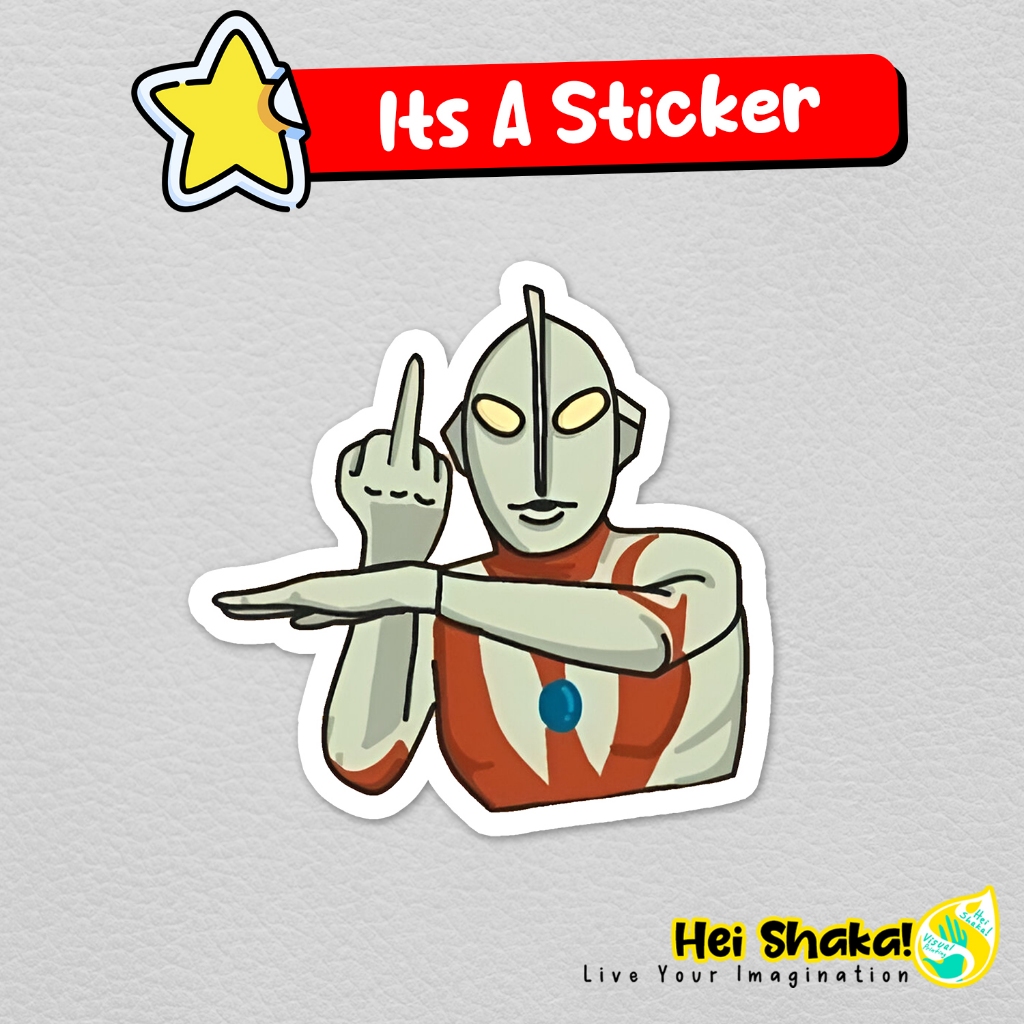 

Stiker Ultraman F You Sticker Vinyl Anti Air