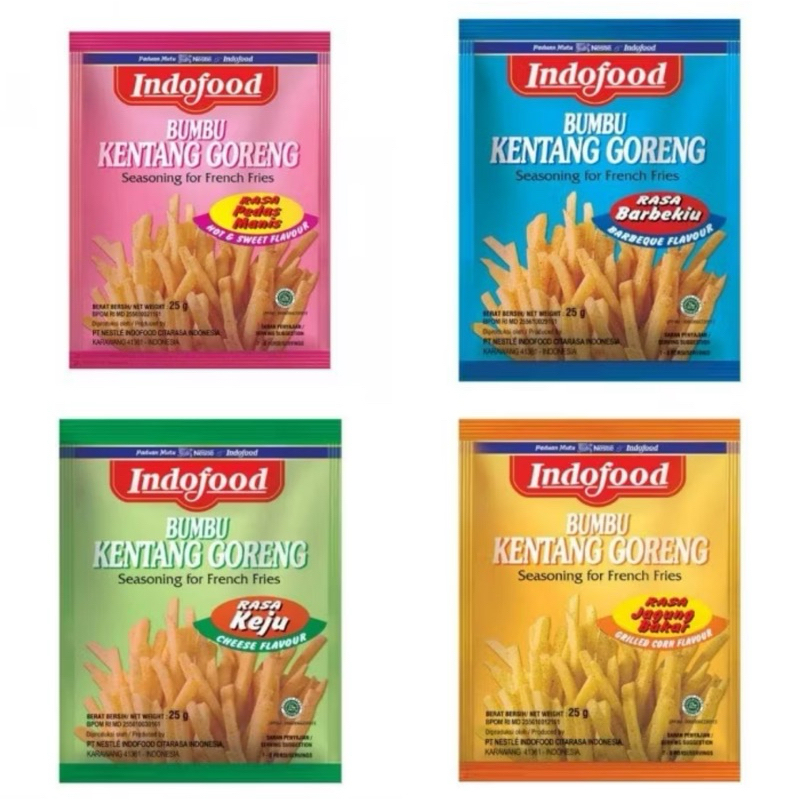 

INDOFOOD BUMBU KENTANG 25 GR / BUMBU KENTANG GORENG