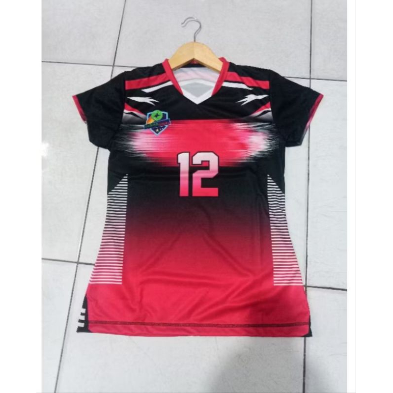 Baju Atasan Voli Wanita Terbaru Jersey Voli Printing