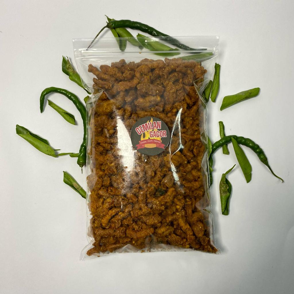 

Keripik Usus Pedas Daun Jeruk 250gr Khas Bandung Renyah & Gurih Terlaris