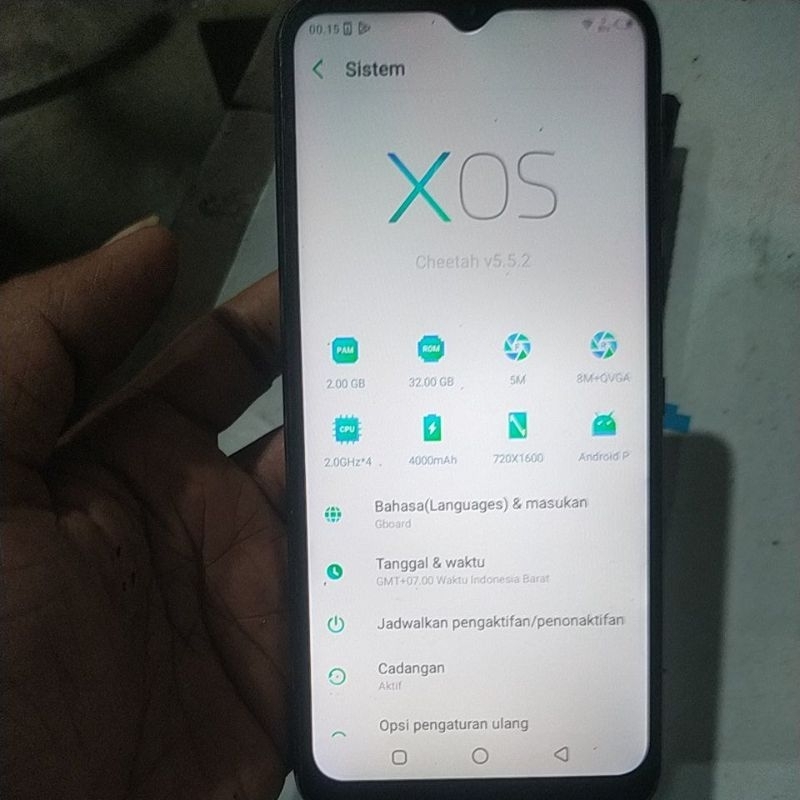 hp infinix smart 4 ram 2/32 second nurmal