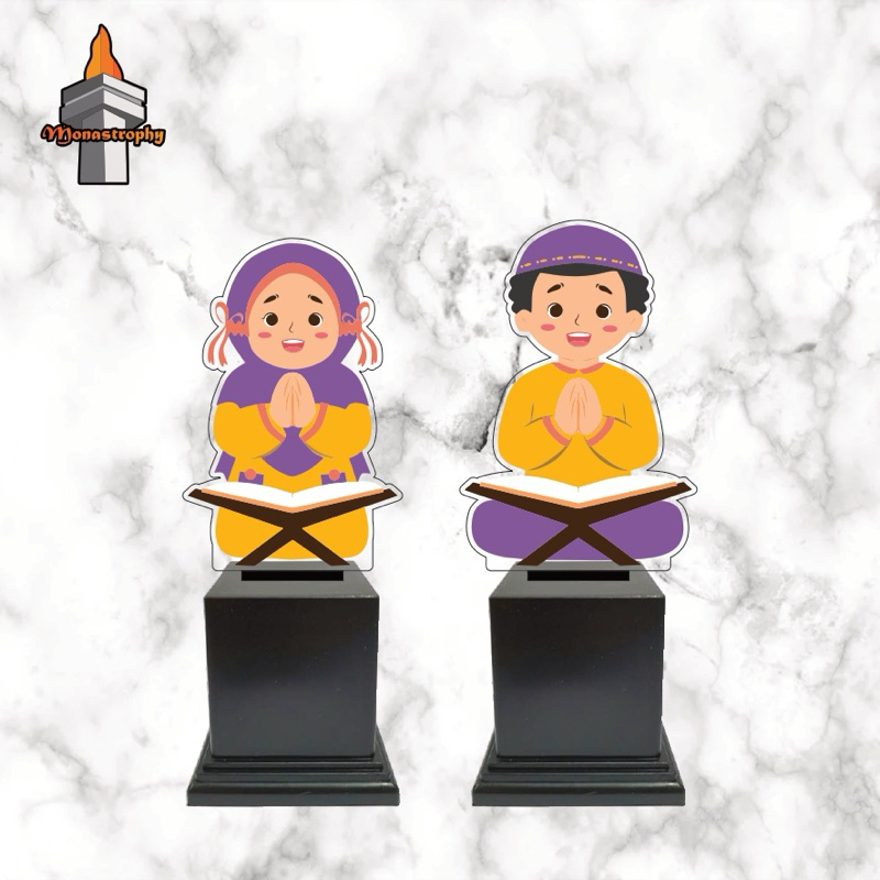 PIALA ANAK MUSLIM NGAJI TAHFIDZ MTQ | Trophy Akrilik Santri TPQ Lomba Keagamaan