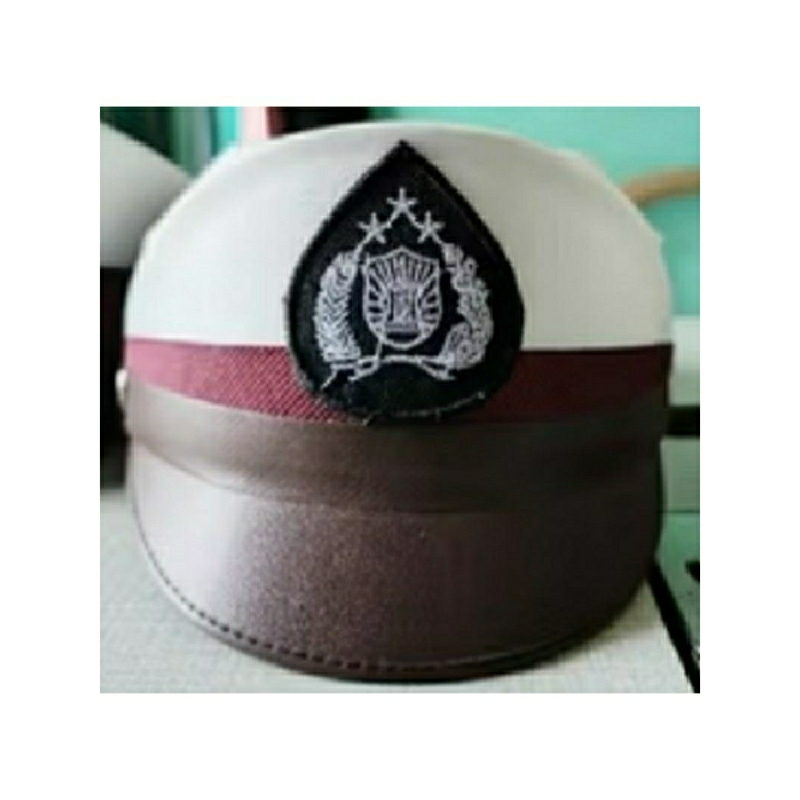Topi polisi anak perempuan aksesoris polisi anak perempuan tk