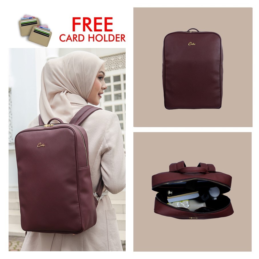 CABS POCKET - Tas Ransel Laptop Kerja Wanita Elegan Terbaru Kekinian - Backpack Amira