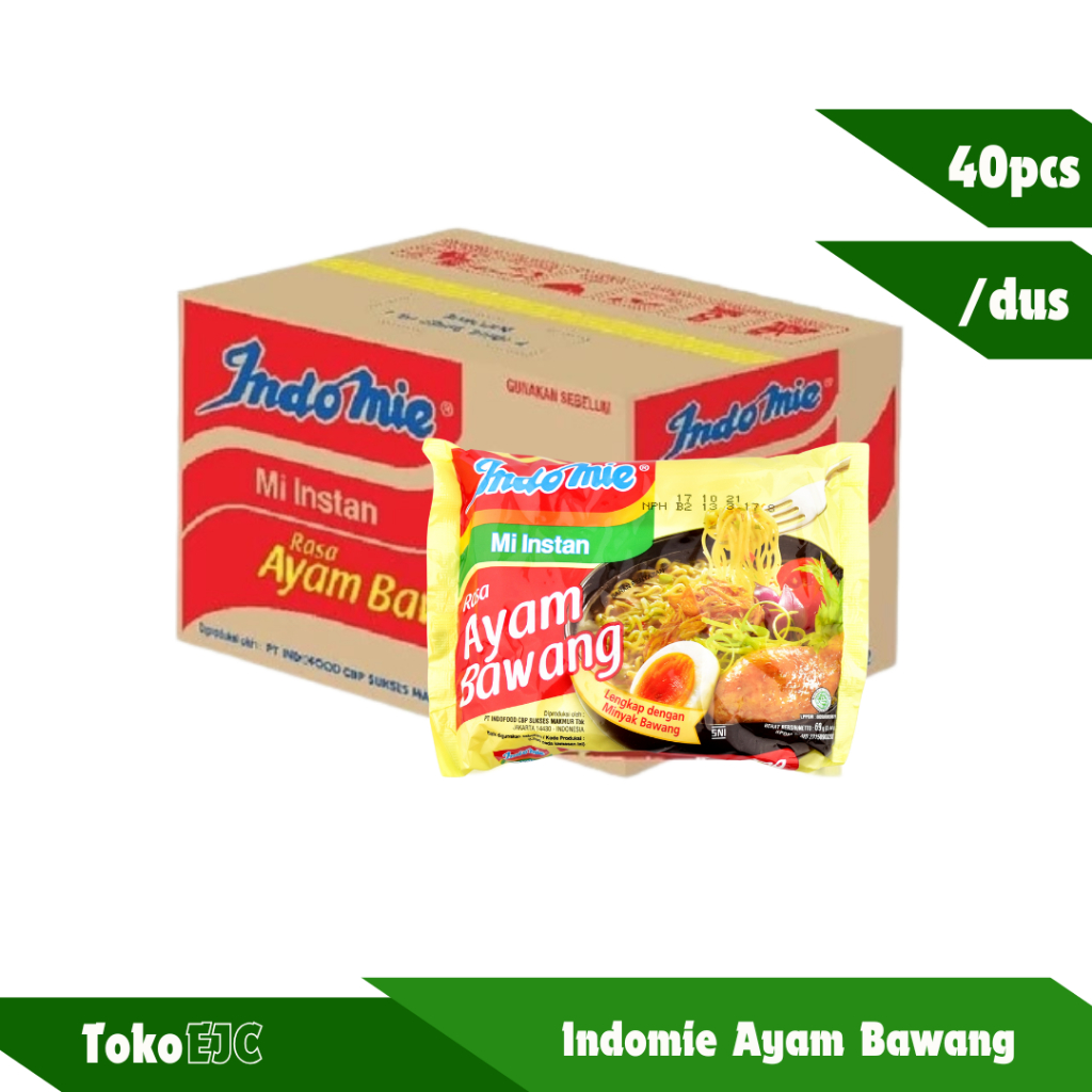 

Indomie Ayam Bawang 69gr Mie Instan