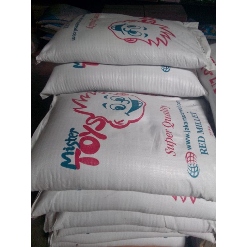 milet pakan burung 25kg ( Putih, merah, kuning ) ojol