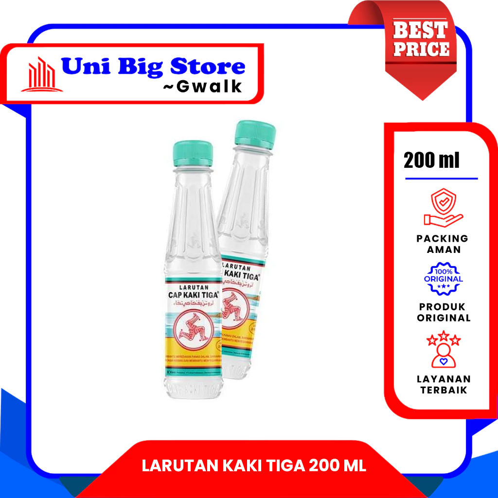 

LARUTAN PENYEGAR CAP KAKI TIGA BOTOL - 200 ml