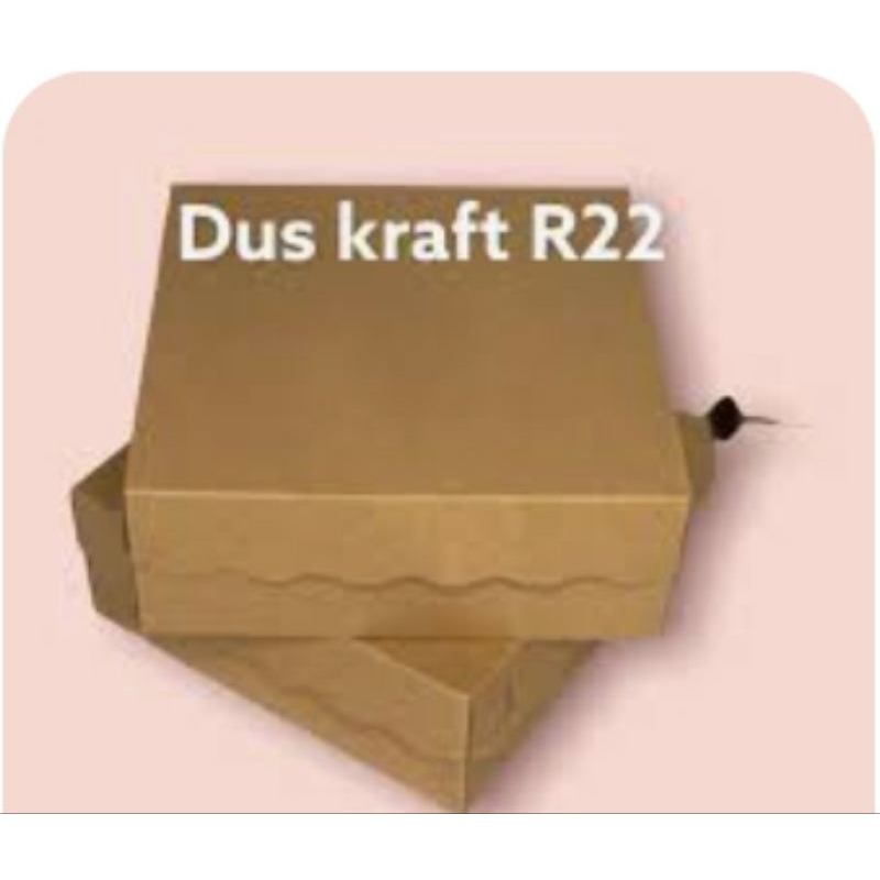 

Kardus Box Kraft R10B Nasi Kue 350 gsm / Kardus Coklat 350 Gsm / Kardus Nasi Coklat 22 x 22 x 7 cm