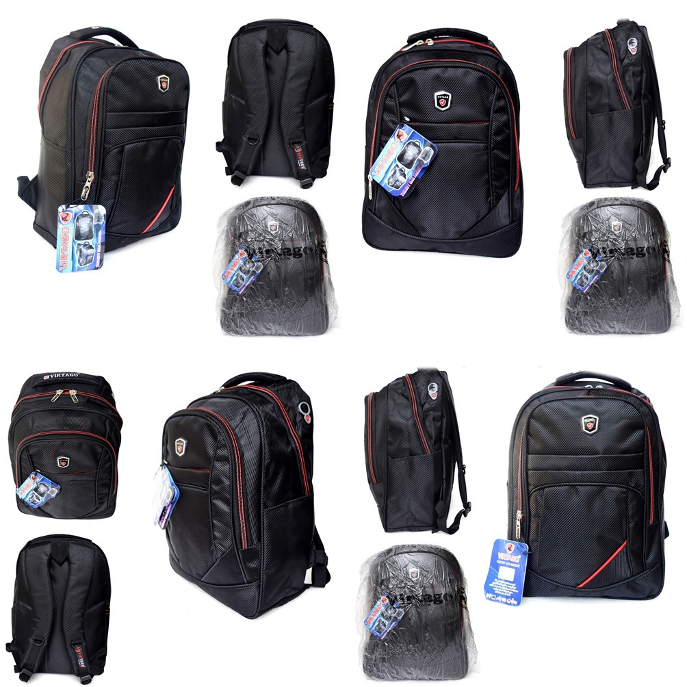 Tas Branded Ransel Original Virtago BLACK