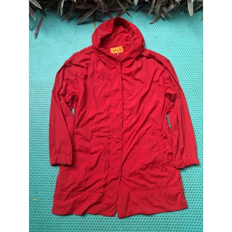 Jaket Running Long Zishen Merah
