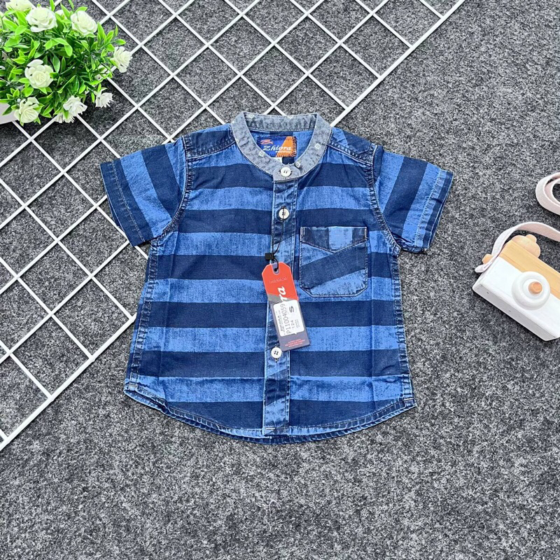 Kemeja Baby Premium 01 / Kemeja Anak Laki-Laki / Baju Anak Laki-Laki / Kemeja Anak Lengan Pendek / B