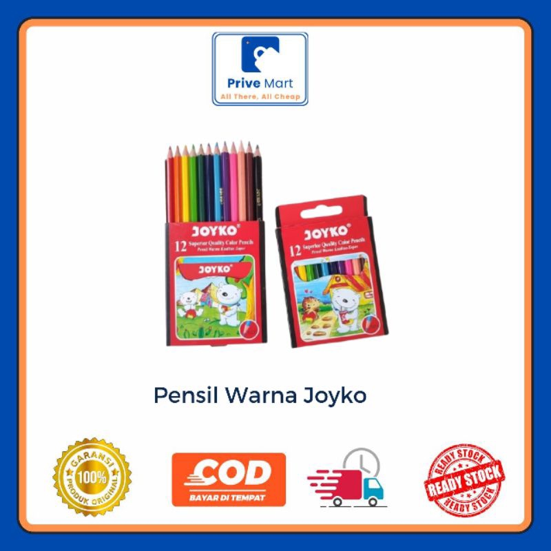 

Pensil Warna Joyko 12 Color Prive Mart