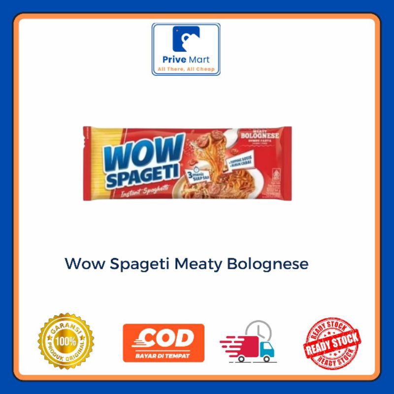 

Wow Spageti Meaty Bolognese 84g Prive Mart