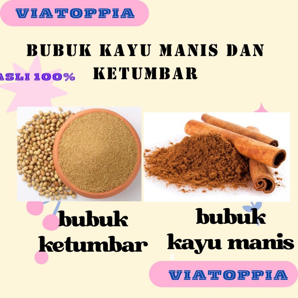 

BUBUK/SERBUK KAYU MANIS DAN KETUMBAR