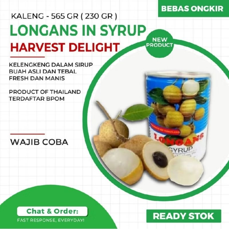 

Harvest Delight Longans 567gr/Lengkeng Kaleng/Longan Kaleng