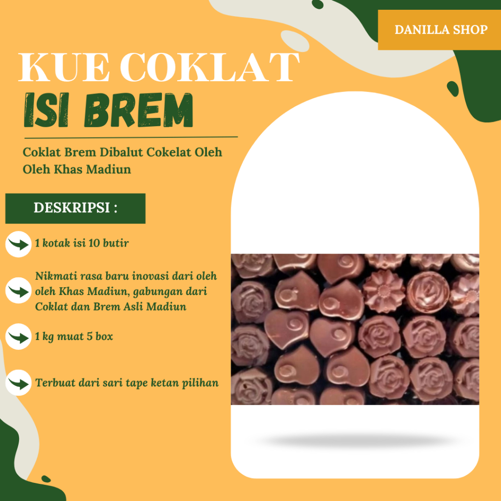 

Coklat isi Brem Premium