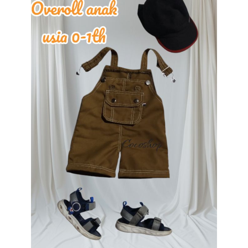 Zeyo Overoll Anak Laki-laki Baju Kodok Anak Perempuan Celana Pendek Anak