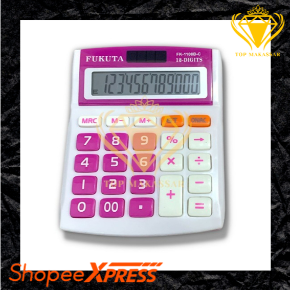 

Kalkulator Fukuta 12 digits FK-1108B-C Warna Memory