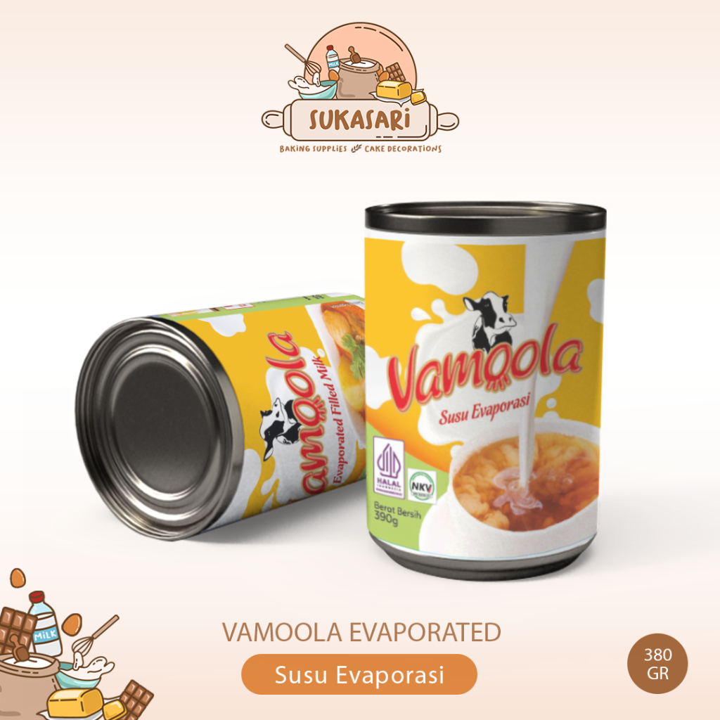 

VAMOOLA Susu EVAPORASI 380gr / EVAPORED Milk Vamoolla 380gr/ Susu Cair Vamolla