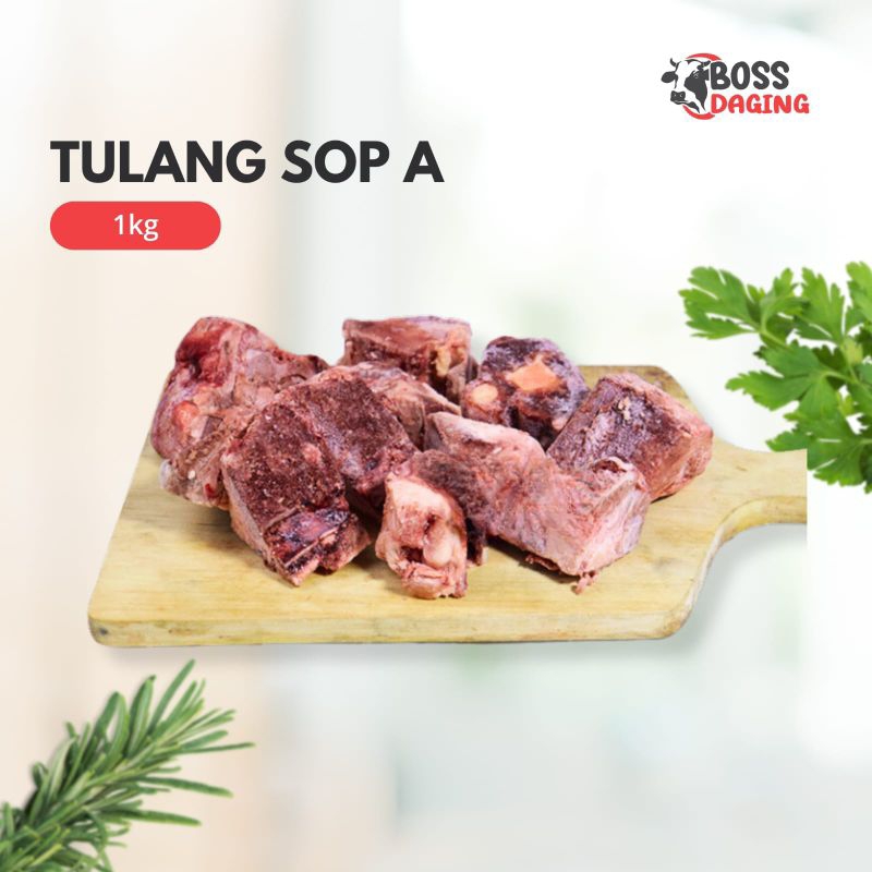 

Iga Sapi Sop A 1kg Tulang Sop Backbone/Tulang Punggung Import - Boss Daging