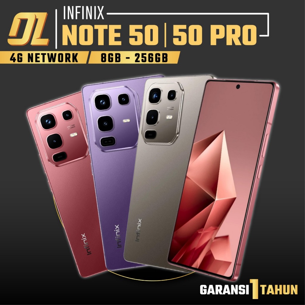 Infinix Note 50 Pro 8/256 GB 8GB 256GB Smartphone HP Infinix Terbaru Original