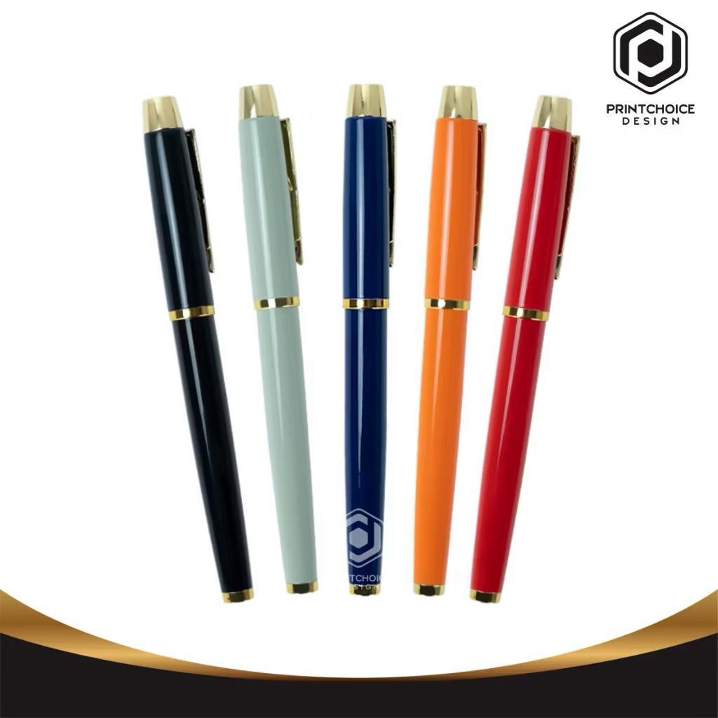 Souvenir Pen Metal Custom Satuan Nama Logo Perusahaan Ballpoint