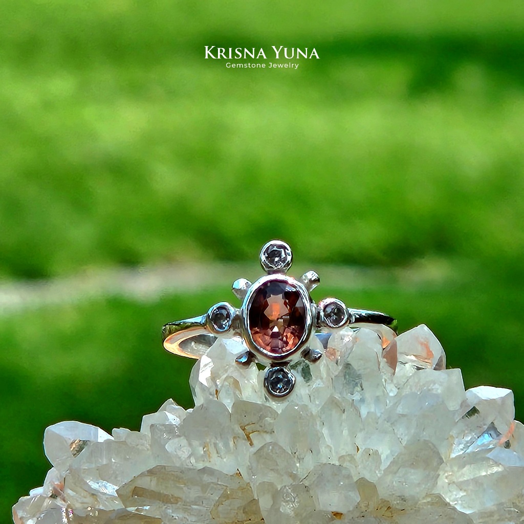 Natural Brown Tourmaline Ring