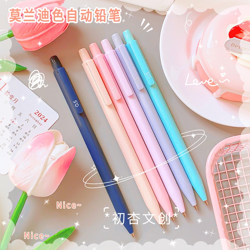 

Greenbaby - Pensil Mekanik 0.5mm Pensil Isi Ulang 0.5mm Soft Pastel Aesthetic Mechanical Pencil