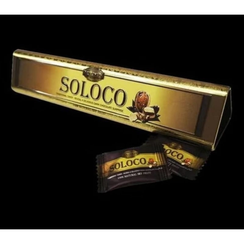 

solcco permen cokelat dark chocolate 1 kaleng 12 pcs original BPOM