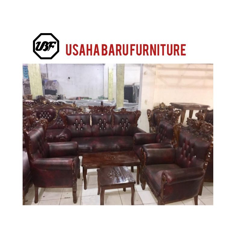 Kursi tamu jati Garuda besar