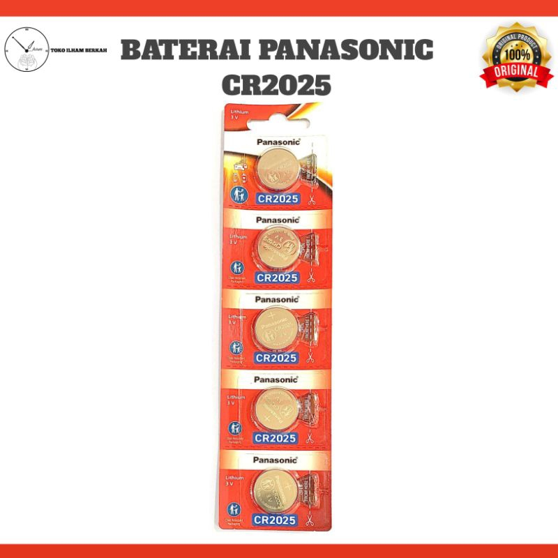 Baterai Panasonic CR2025 Original Lithium 3 Volt Batre CR 2025