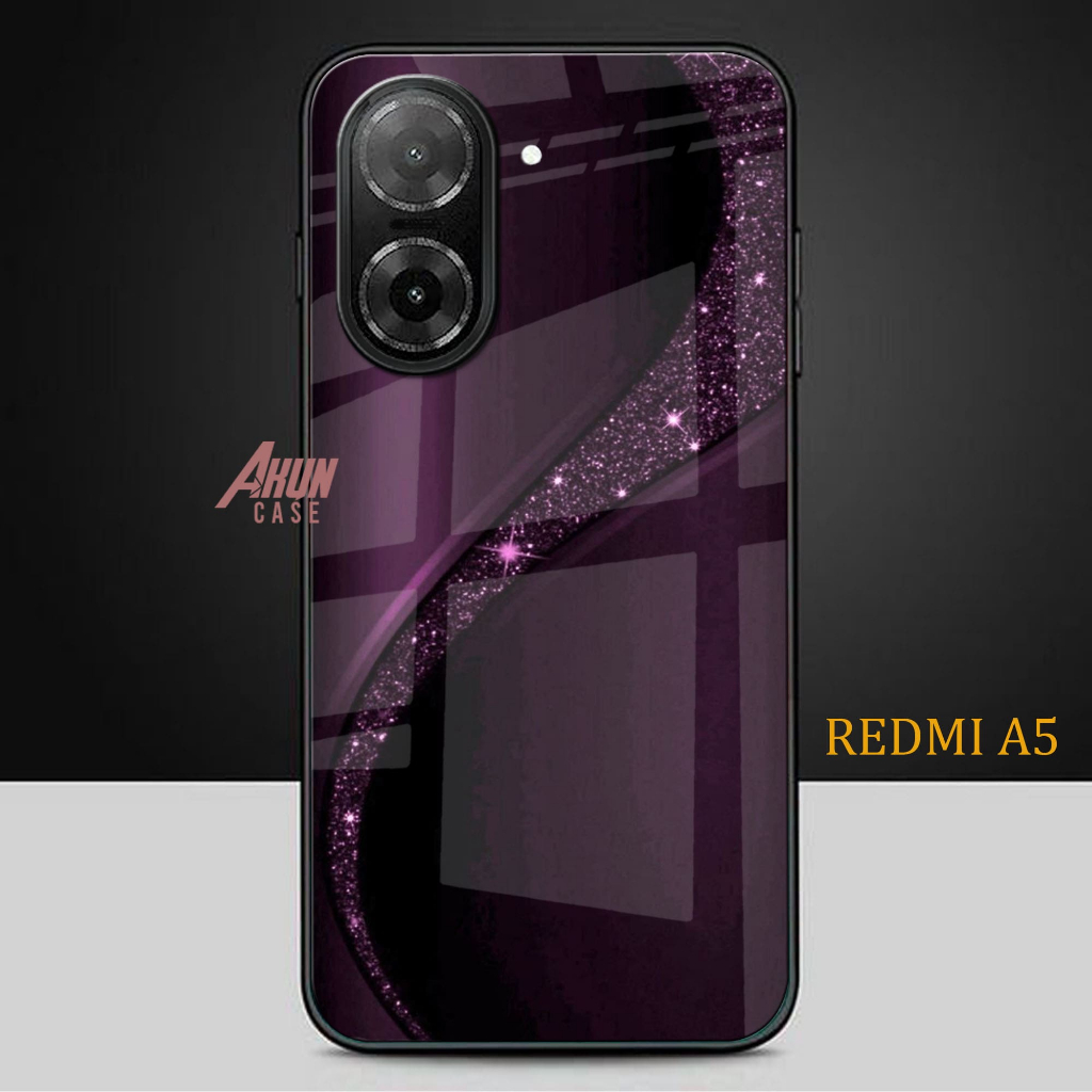 Softcase Glass Kaca Redmi A5  - Casing Hp Redmi A5 - Case Hp Terbaru - Softcase Redmi A5 - S233