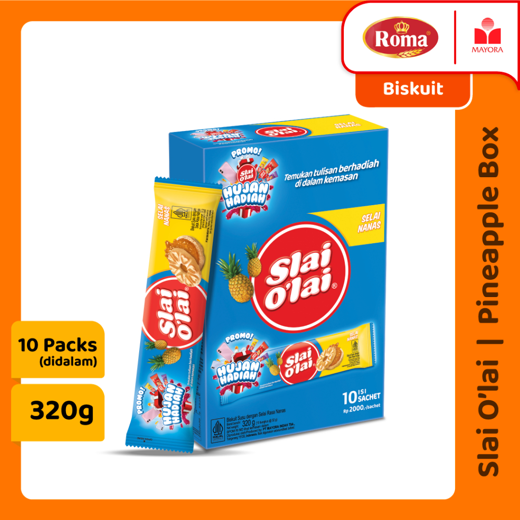 

Roma Slai Olai Pineapple Box 10 Sachet