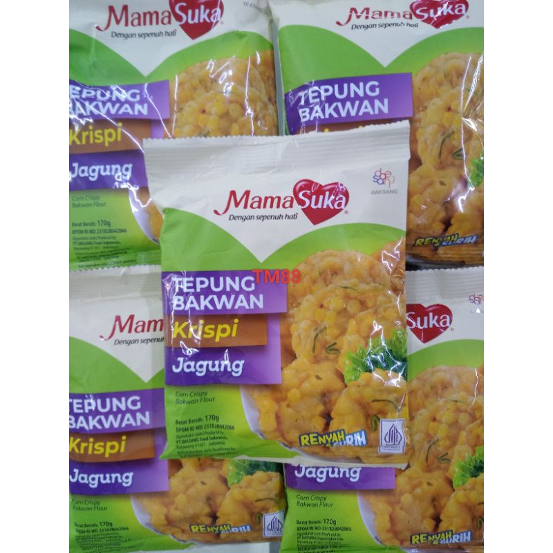 

TEPUNG BAKWAN KRISPI JAGUNG/CORN CRISPY BAKWAN FLOUR MAMA SUKA
