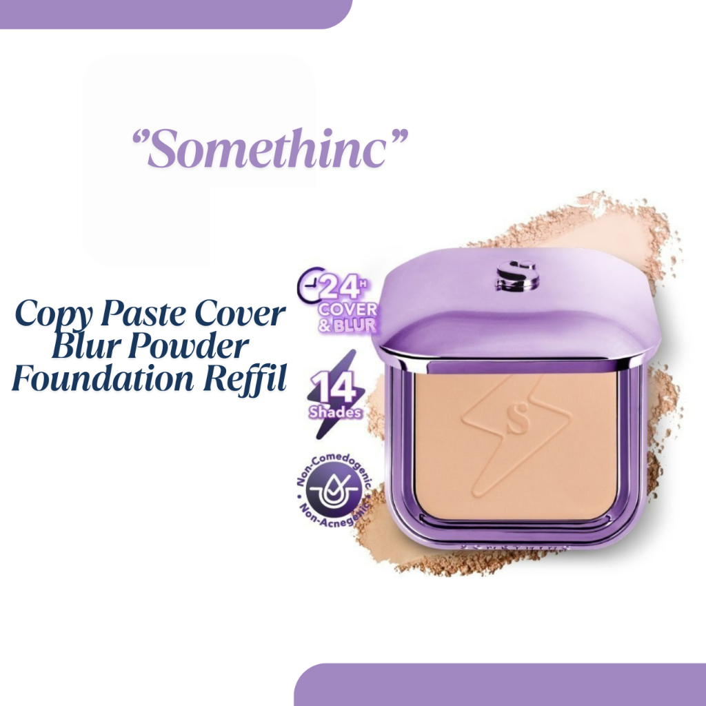 Somethinc Copy Paste Coverblur Powder Foundation 12g/Bedak Padat