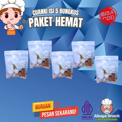 

Cuanki Isi 5 Bungkus Komplit Dengan Limo